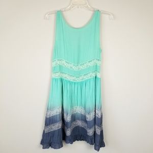 Entro dip-dye / tie-dye sleeveless dress, S